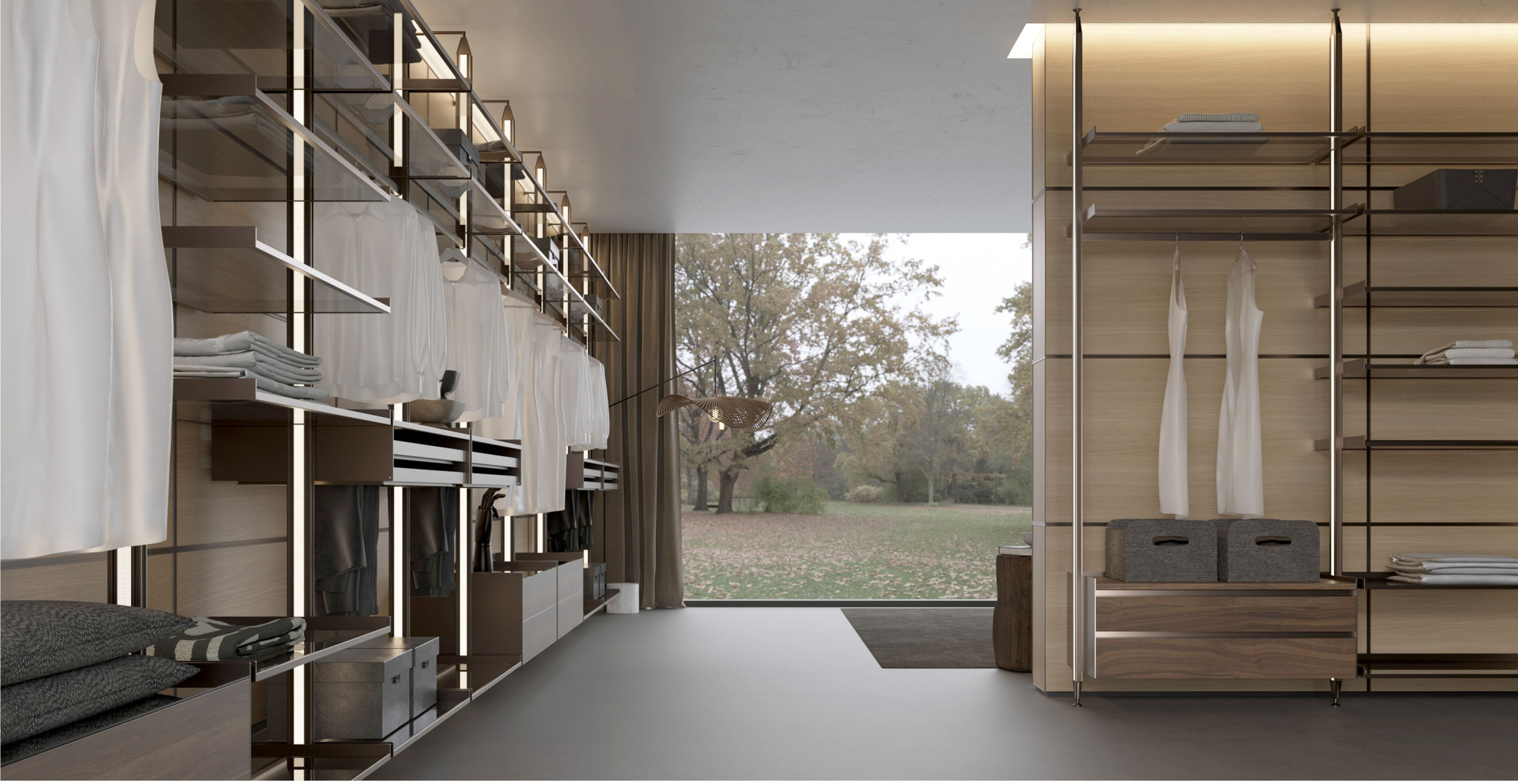 Column-Type Aluminum Wardrobe
