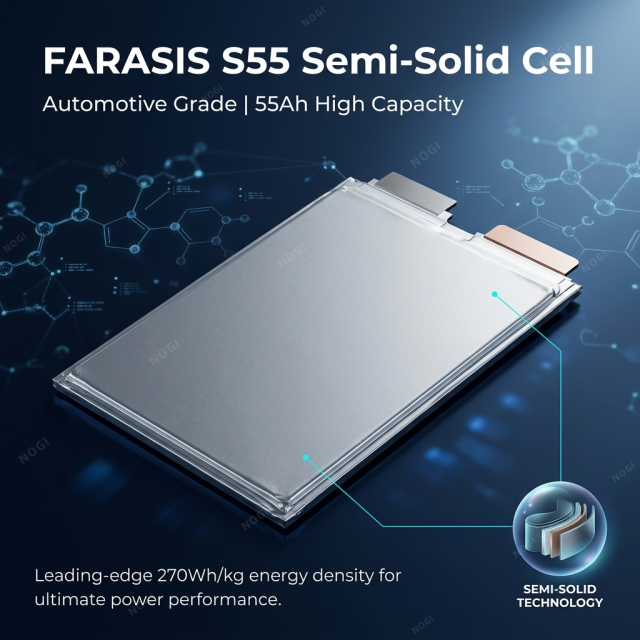 Farasis S55C 55Ah Semi-Solid State Battery | 5C High-Power NCM Pouch Cell,NOGIPower ,Farasis S55C 55Ah Semi-Solid State Battery | 5C High-Power NCM Pouch Cell