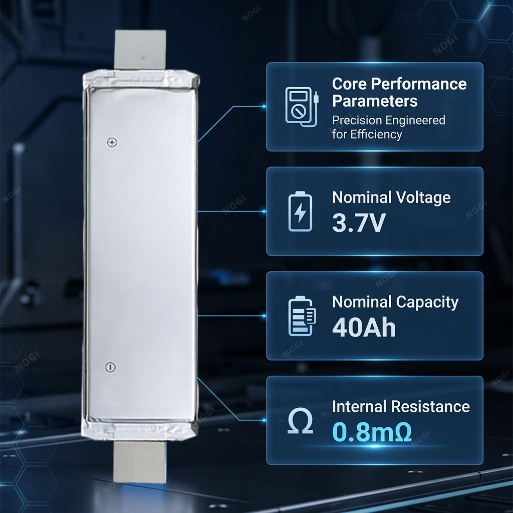 SK 40Ah NMC Pouch Cell 3.7V High Energy Density Li-ion Battery,NOGIPower ,SK 40Ah NMC Pouch Cell 3.7V High Energy Density Li-ion Battery