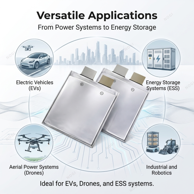 SK 45AH 2000 Cycles Soft Pack Cell for High-End Energy Storage Systems,NOGIPower ,SK 45AH 2000 Cycles Soft Pack Cell for High-End Energy Storage Systems