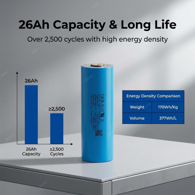 Vehicle Grade Safe CALB 3.2V 26Ah LiFePO4 Power Cell 22C high discharge lfp cell R46F26A For E-bike E-tricycle EV,NOGIPower ,Vehicle Grade Safe CALB 3.2V 26Ah LiFePO4 Power Cell 22C high discharge lfp cell R46F26A For E-bike E-tricycle EV