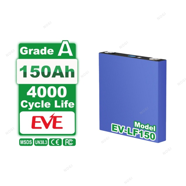 EVE LF150 3.2V 150Ah LiFePO4 Prismatic Battery Cell | Grade A Original Lithium Iron Phosphate Cell,NOGIPower ,EVE LF150 3.2V 150Ah LiFePO4 Prismatic Battery Cell | Grade A Original Lithium Iron Phosphate Cell