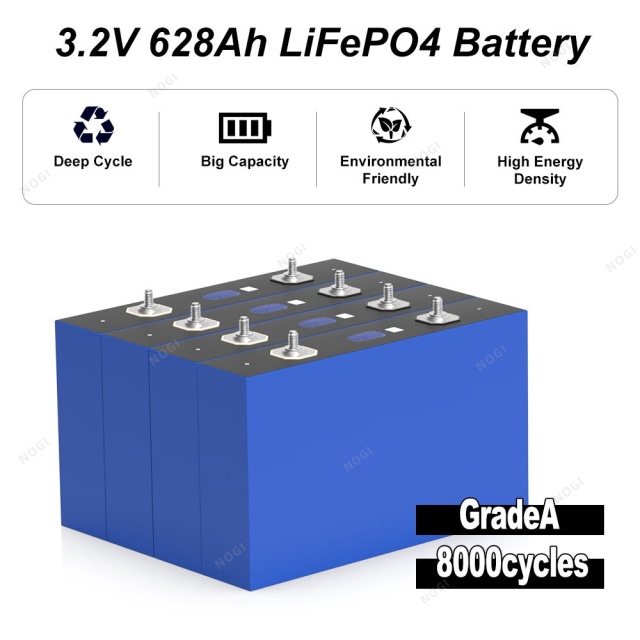 Original EVE MB56 LF628K 628Ah Lithium Iron Phosphate Cell | High Power Rechargeable LFP Battery,NOGIPower ,Original EVE MB56 LF628K 628Ah Lithium Iron Phosphate Cell | High Power Rechargeable LFP Battery