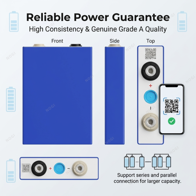 High Performance EVE LF105 3.2V 105Ah LiFePO4 Prismatic Cell | Safe Rechargeable LFP Battery,NOGIPower ,High Performance EVE LF105 3.2V 105Ah LiFePO4 Prismatic Cell | Safe Rechargeable LFP Battery