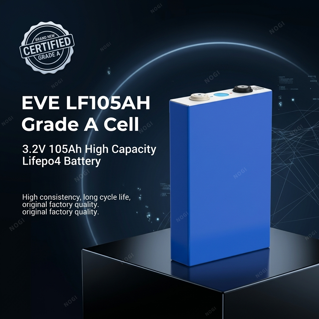 High Performance EVE LF105 3.2V 105Ah LiFePO4 Prismatic Cell | Safe Rechargeable LFP Battery,NOGIPower ,High Performance EVE LF105 3.2V 105Ah LiFePO4 Prismatic Cell | Safe Rechargeable LFP Battery
