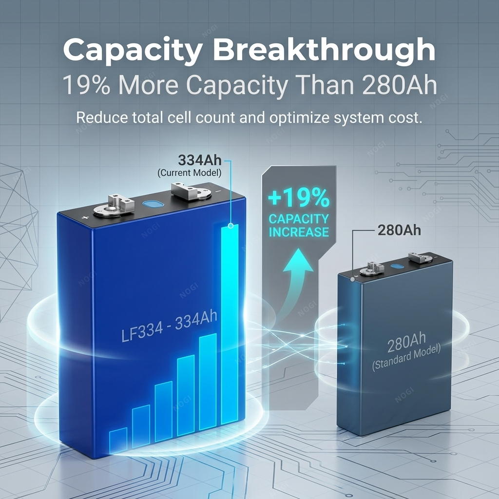 EVE LF334 3.2V 334Ah LiFePO4 Battery Cell, Grade A Prismatic LFP Cell for EV RV Solar Energy Storage System,NOGIPower ,EVE LF334 3.2V 334Ah LiFePO4 Battery Cell, Grade A Prismatic LFP Cell for EV RV Solar Energy Storage System