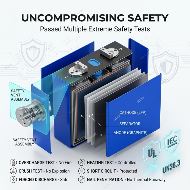 EVE LF334 3.2V 334Ah LiFePO4 Battery Cell, Grade A Prismatic LFP Cell for EV RV Solar Energy Storage System,NOGIPower ,EVE LF334 3.2V 334Ah LiFePO4 Battery Cell, Grade A Prismatic LFP Cell for EV RV Solar Energy Storage System