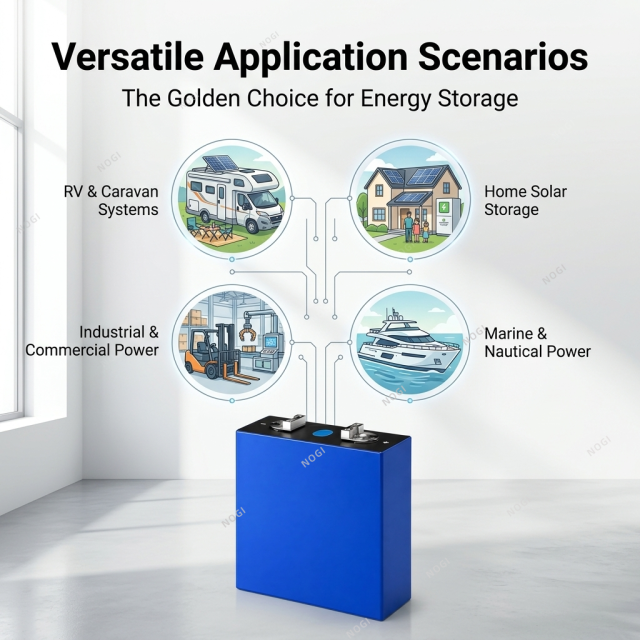 EVE LF334 3.2V 334Ah LiFePO4 Battery Cell, Grade A Prismatic LFP Cell for EV RV Solar Energy Storage System,NOGIPower ,EVE LF334 3.2V 334Ah LiFePO4 Battery Cell, Grade A Prismatic LFP Cell for EV RV Solar Energy Storage System