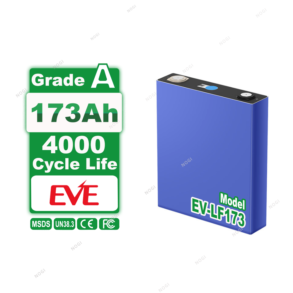 Original EVE LF173 3.2v 173Ah LiFePO4 Cell High Safety Explosion-proof Valve LFP Battery Cell for 12V 24V DIY Battery Pack Assembly,NOGIPower ,Original EVE LF173 3.2v 173Ah LiFePO4 Cell High Safety Explosion-proof Valve LFP Battery Cell for 12V 24V DIY Battery Pack Assembly