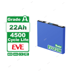 EVE LF22K 3.2V 22Ah High Rate LiFePO4 Prismatic Cell 20C Peak Discharge 4C Continuous Grade A LFP Battery Cell,NOGIPower ,EVE LF22K 3.2V 22Ah High Rate LiFePO4 Prismatic Cell 20C Peak Discharge 4C Continuous Grade A LFP Battery Cell