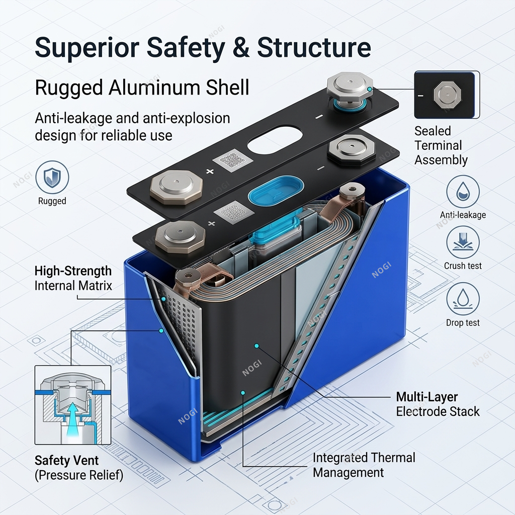 Grade A EVE LF50L 3.2V 50Ah LiFePO4 Battery Cell Prismatic LFP Cell for Portable Power Station & Mini ESS,NOGIPower ,Grade A EVE LF50L 3.2V 50Ah LiFePO4 Battery Cell Prismatic LFP Cell for Portable Power Station & Mini ESS