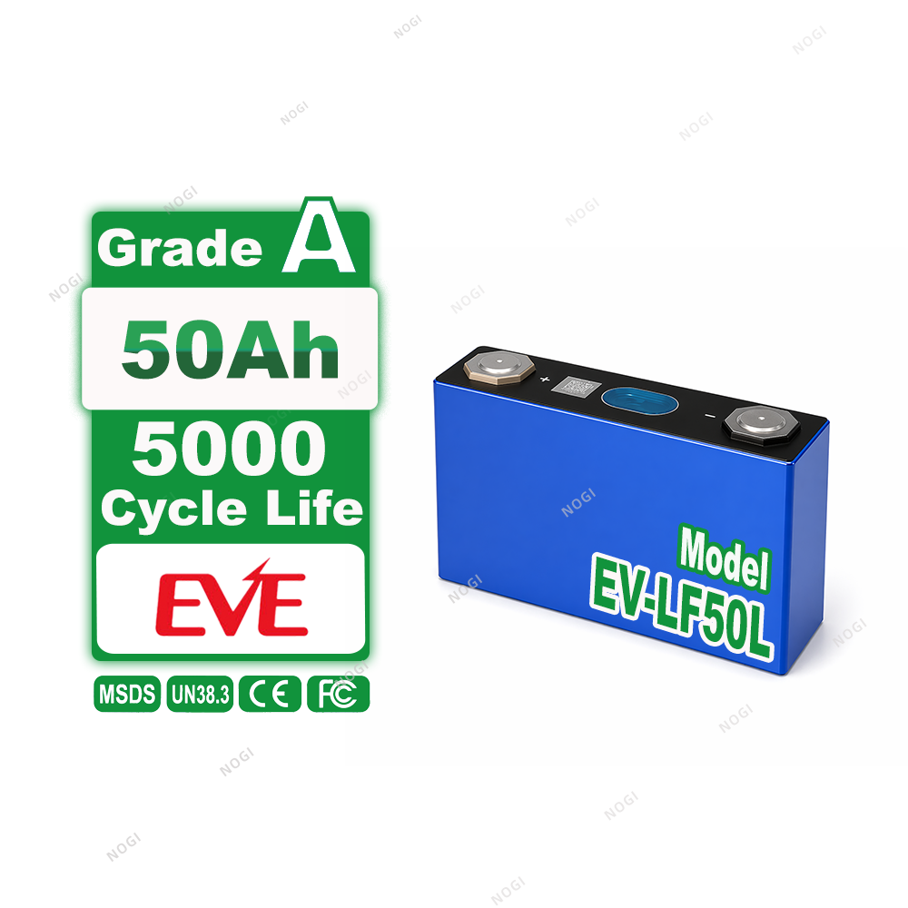 Grade A EVE LF50L 3.2V 50Ah LiFePO4 Battery Cell Prismatic LFP Cell for Portable Power Station & Mini ESS,NOGIPower ,Grade A EVE LF50L 3.2V 50Ah LiFePO4 Battery Cell Prismatic LFP Cell for Portable Power Station & Mini ESS