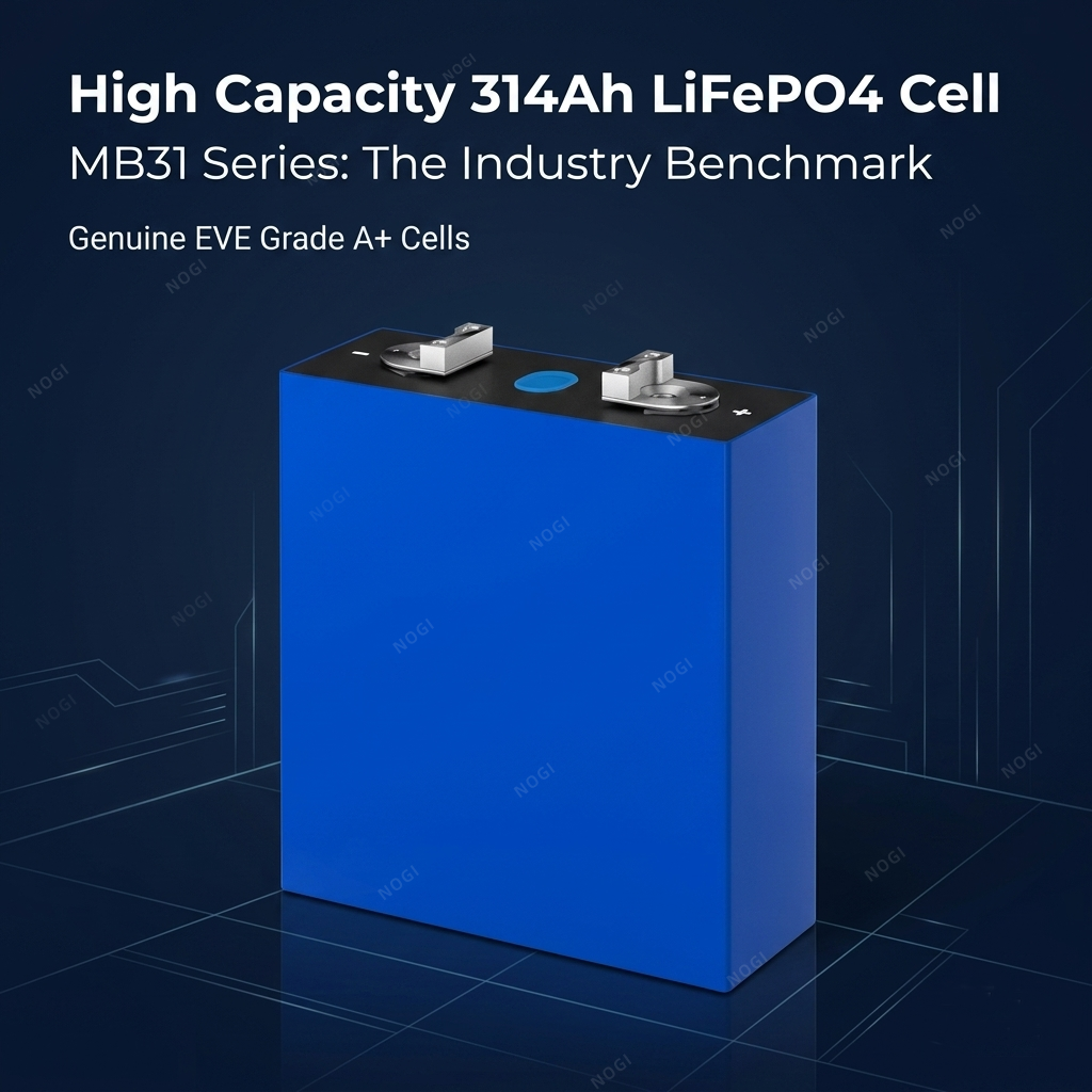 EVE MB31 LiFePO4 Battery Cell 3.2V 314Ah Grade A 8000+ Cycles Lithium Iron Phosphate Prismatic Cell,NOGIPower ,EVE MB31 LiFePO4 Battery Cell 3.2V 314Ah Grade A 8000+ Cycles Lithium Iron Phosphate Prismatic Cell