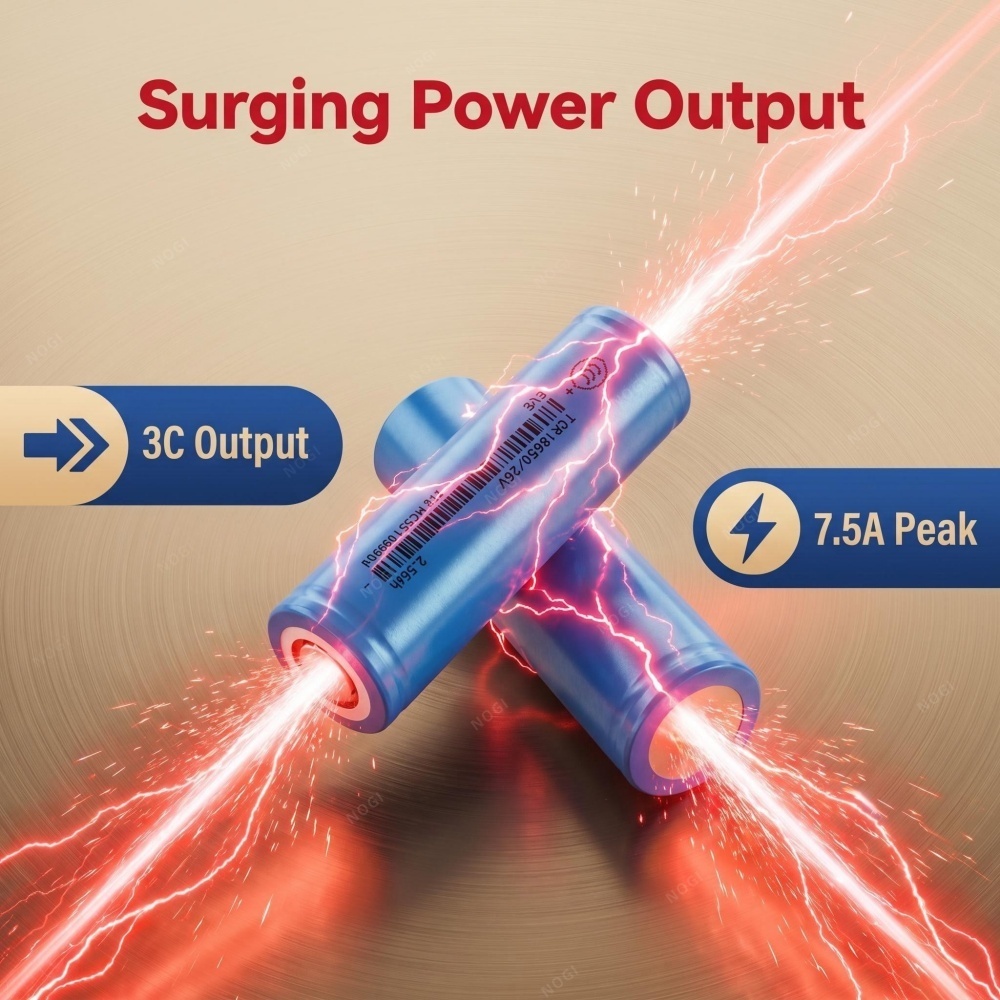 Grade A EVE ICR18650/26V 3.6V 2600mAh New Lithium Cell for Battery Pack Assembly,NOGIPower ,Grade A EVE ICR18650/26V 3.6V 2600mAh New Lithium Cell for Battery Pack Assembly