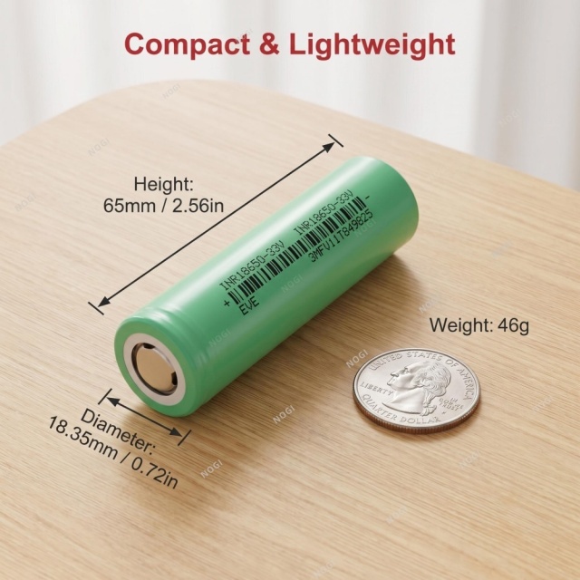 EVE INR18650/33V 3.6V 3200mAh 3C 10A High Power Low Internal Resistance Cell,NOGIPower ,EVE INR18650/33V 3.6V 3200mAh 3C 10A High Power Low Internal Resistance Cell