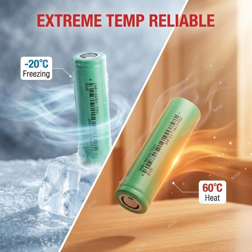 EVE INR18650/33V 3.6V 3200mAh 3C 10A High Power Low Internal Resistance Cell,NOGIPower ,EVE INR18650/33V 3.6V 3200mAh 3C 10A High Power Low Internal Resistance Cell