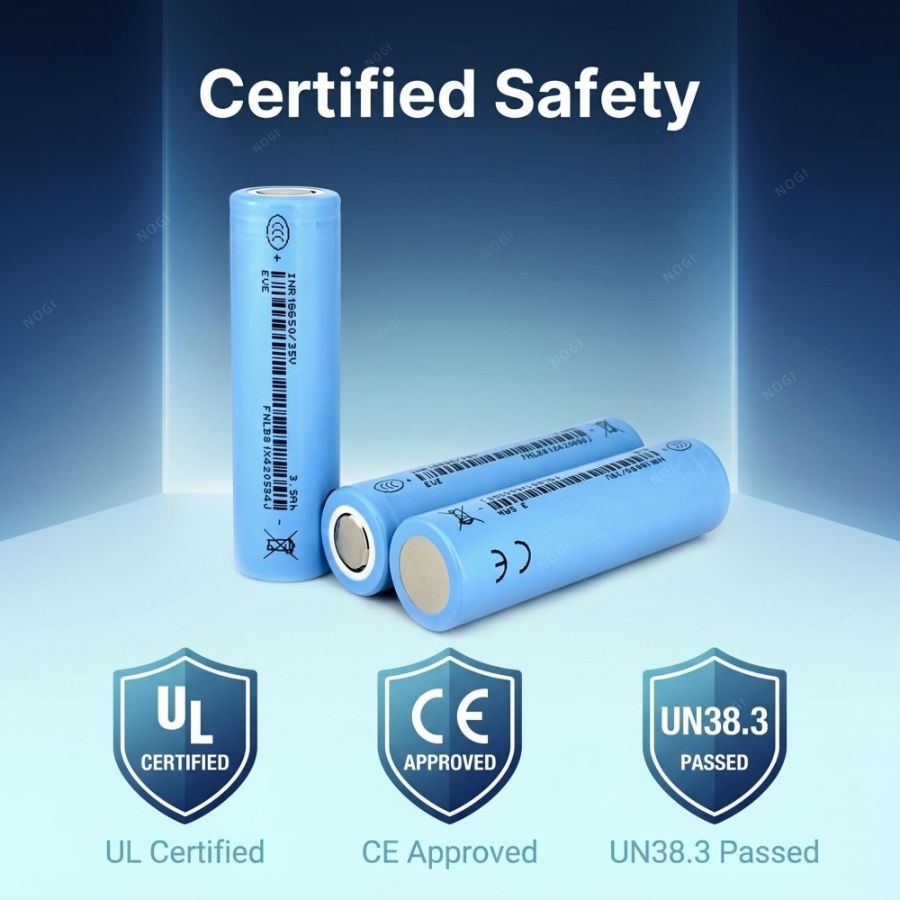 EVE INR18650/35V 18650 Cylindrical NCM Cell 3.6V 3500mAh For Energy Storage,NOGIPower ,EVE INR18650/35V 18650 Cylindrical NCM Cell 3.6V 3500mAh For Energy Storage