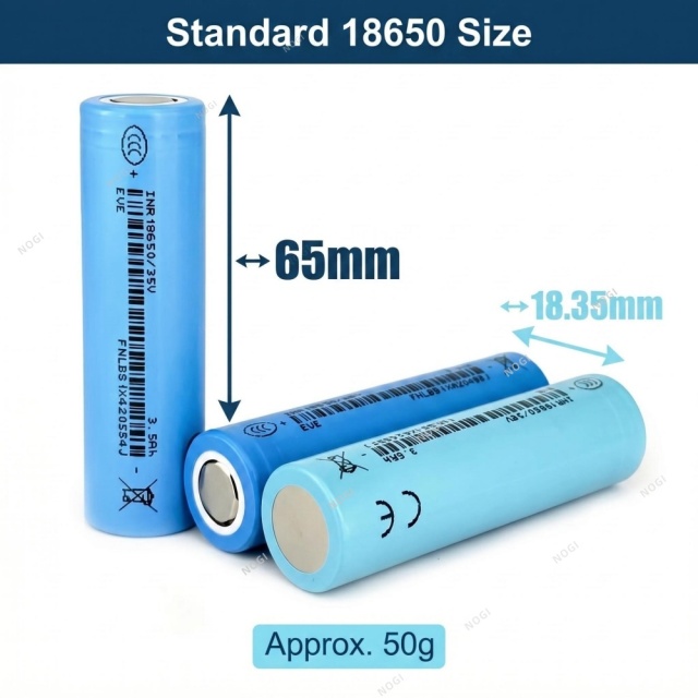 EVE INR18650/35V 18650 Cylindrical NCM Cell 3.6V 3500mAh For Energy Storage,NOGIPower ,EVE INR18650/35V 18650 Cylindrical NCM Cell 3.6V 3500mAh For Energy Storage