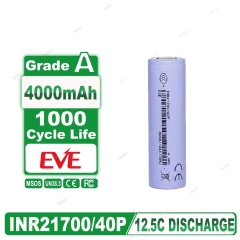 Original EVE INR21700/40P 21700 NCM Cell 3.6V 4000mAh Rechargeable Lithium Ion Battery for Portable Energy Storage Consumer Electronics,NOGIPower ,Original EVE INR21700/40P 21700 NCM Cell 3.6V 4000mAh Rechargeable Lithium Ion Battery for Portable Energy Storage Consumer Electronics