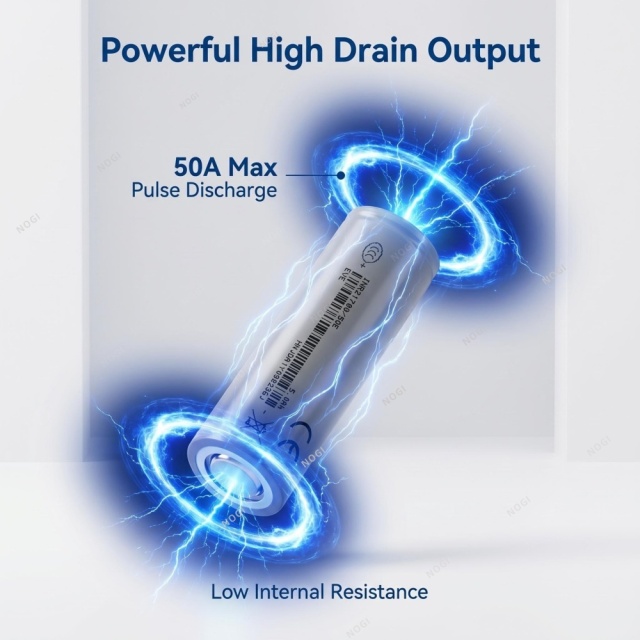 EVE INR21700/50E- High Energy Density 3.7V 5000mAh 21700 Cell for E-Mobility & Portable Storage,NOGIPower ,EVE INR21700/50E- High Energy Density 3.7V 5000mAh 21700 Cell for E-Mobility & Portable Storage
