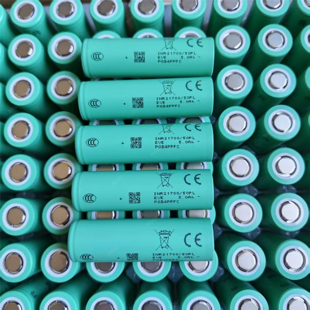 EVE INR21700‑50PL tabless 21700 Cell with 25C Continuous Discharge 3.7V 5000mAh for High‑Power Applications,NOGIPower ,EVE INR21700‑50PL tabless 21700 Cell with 25C Continuous Discharge 3.7V 5000mAh for High‑Power Applications