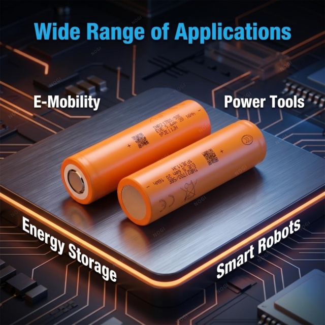 EVE INR21700/58E 3.6V 5700mAh High‑Energy 21700 Cell for Long‑Range E‑Mobility & Portable Power,NOGIPower ,EVE INR21700/58E 3.6V 5700mAh High‑Energy 21700 Cell for Long‑Range E‑Mobility & Portable Power