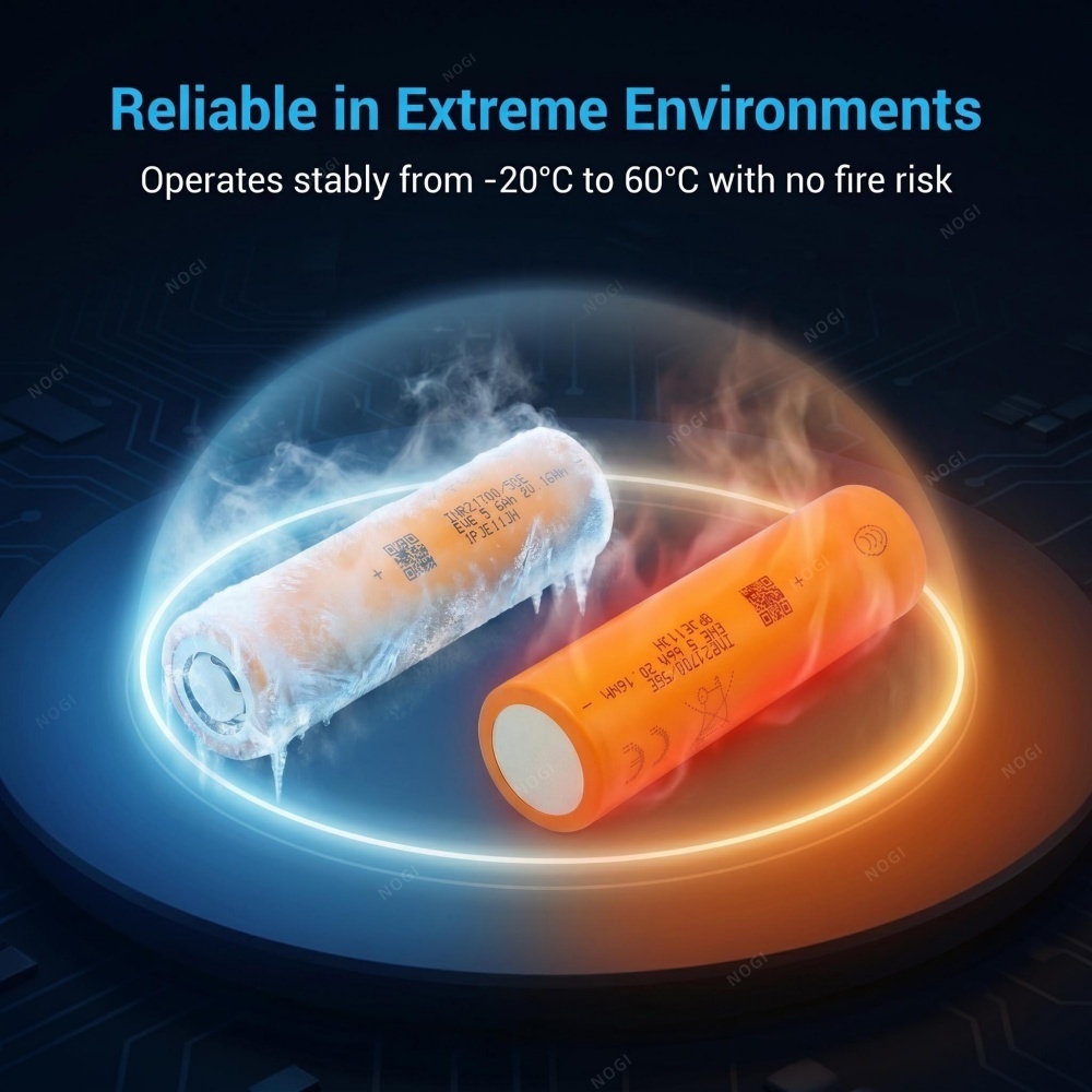 EVE INR21700/58E 3.6V 5700mAh High‑Energy 21700 Cell for Long‑Range E‑Mobility & Portable Power,NOGIPower ,EVE INR21700/58E 3.6V 5700mAh High‑Energy 21700 Cell for Long‑Range E‑Mobility & Portable Power