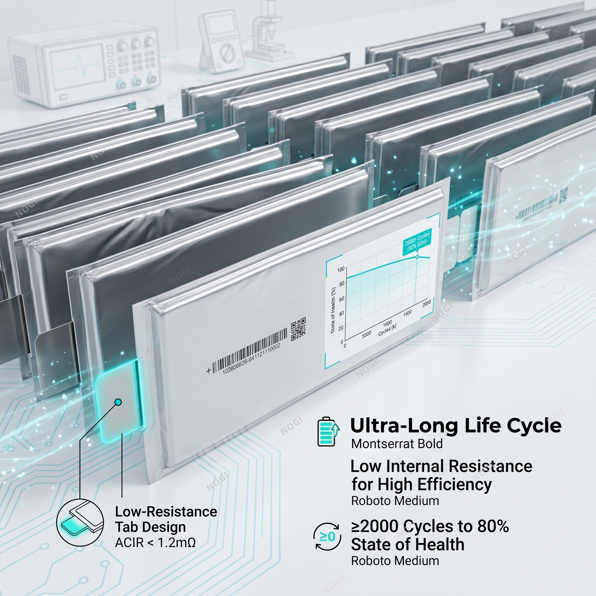 High Performance 57Ah Semi‑Solid‑State Lithium Battery P57C by Farasis for EVs, eVTOL and Energy Storage Systems,NOGIPower ,High Performance 57Ah Semi‑Solid‑State Lithium Battery P57C by Farasis for EVs, eVTOL and Energy Storage Systems