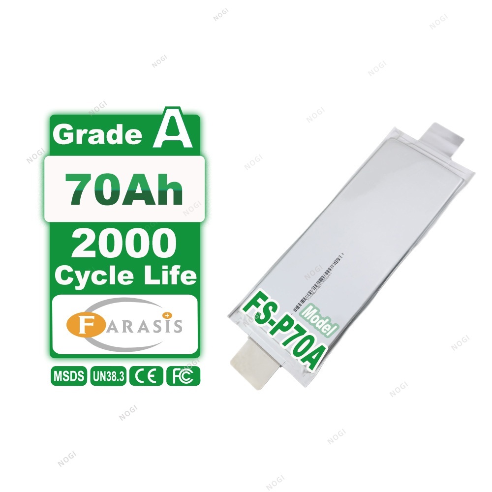 Farasis P70A 70Ah Semi‑Solid Pouch Cell, Ultra‑Safety and Long Cycle Life for High‑End Electric Vehicles and Energy Storage Systems,NOGIPower ,Farasis P70A 70Ah Semi‑Solid Pouch Cell, Ultra‑Safety and Long Cycle Life for High‑End Electric Vehicles and Energy Storage Systems