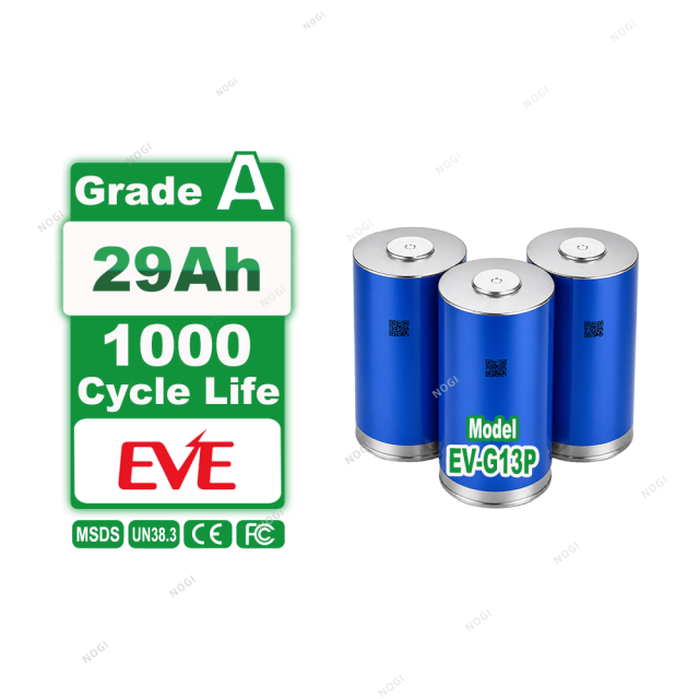 EVE G13P 46950 3.7V 29Ah NCM Cylindrical Battery Cell High Power 6C Discharge for EV E-Bike,NOGIPower ,EVE G13P 46950 3.7V 29Ah NCM Cylindrical Battery Cell High Power 6C Discharge for EV E-Bike