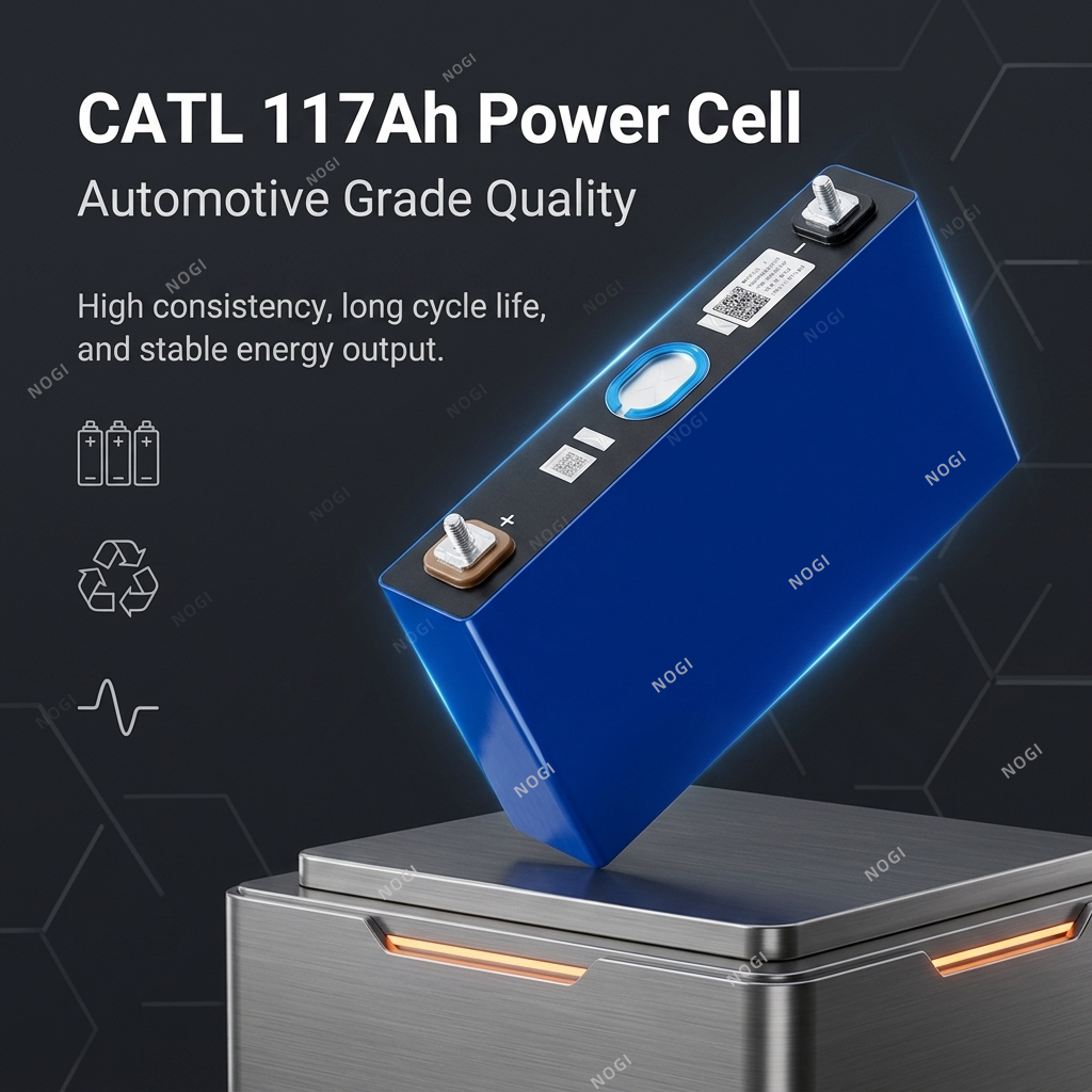 Grade A CATL 3.7V 117Ah NMC Prismatic Battery Cell | High Power 3C Rate & 2000+ Cycles for EV,NOGIPower ,Grade A CATL 3.7V 117Ah NMC Prismatic Battery Cell | High Power 3C Rate & 2000+ Cycles for EV