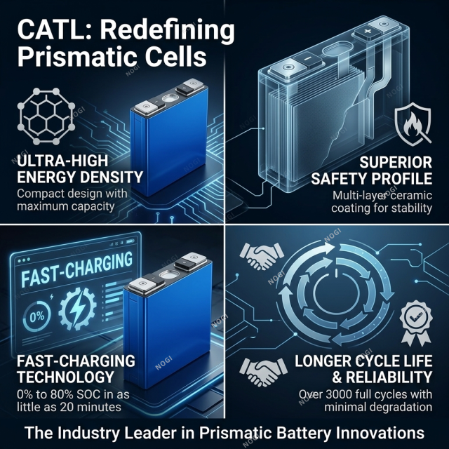 CATL 3.7V 62Ah NMC Ternary Prismatic Battery Cell High Energy Density Long Cycle Life,NOGIPower ,CATL 3.7V 62Ah NMC Ternary Prismatic Battery Cell High Energy Density Long Cycle Life