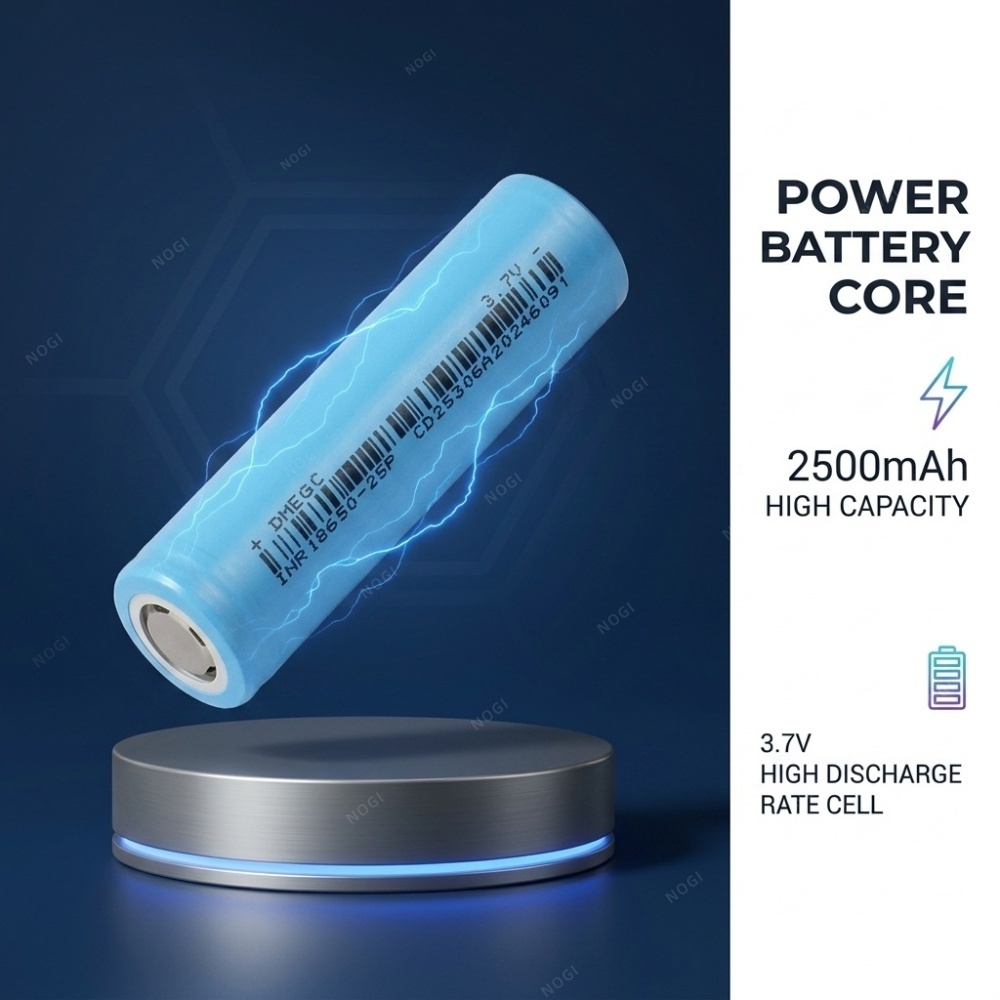 12C 30A High Drain 18650 Battery 2500mAh | DMEGC INR18650-25P for Power Tools & E-Bikes,NOGIPower ,12C 30A High Drain 18650 Battery 2500mAh | DMEGC INR18650-25P for Power Tools & E-Bikes