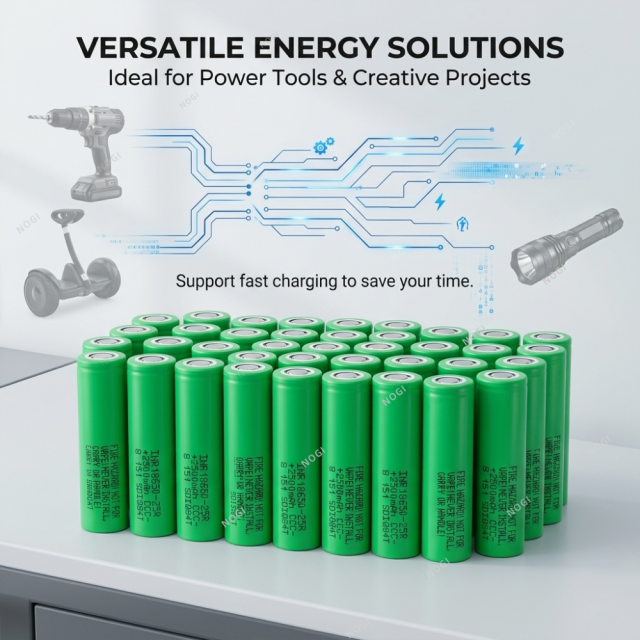 Peak 12C high C-Rate 18650 Cell | Samsung INR18650-25R 20A Continuous Discharge 3.7V 2500mAh 18650 cell,NOGIPower ,Peak 12C high C-Rate 18650 Cell | Samsung INR18650-25R 20A Continuous Discharge 3.7V 2500mAh 18650 cell