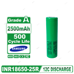Peak 12C high C-Rate 18650 Cell | Samsung INR18650-25R 20A Continuous Discharge 3.7V 2500mAh 18650 cell,NOGIPower ,Peak 12C high C-Rate 18650 Cell | Samsung INR18650-25R 20A Continuous Discharge 3.7V 2500mAh 18650 cell