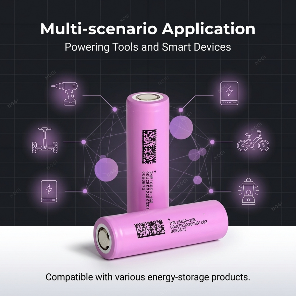 DMEGC INR18650-26E 2600mAh 3.65V 3C 18650 Lithium-ion Cell Li-ion Battery,NOGIPower ,DMEGC INR18650-26E 2600mAh 3.65V 3C 18650 Lithium-ion Cell Li-ion Battery