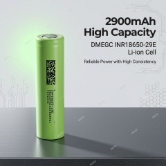 DMEGC INR18650-29E 18650 Cell 2900mAh 3.7V 3C Discharge Rechargeable Lithium-ion Battery for Power Tools E-bikes,NOGIPower ,DMEGC INR18650-29E 18650 Cell 2900mAh 3.7V 3C Discharge Rechargeable Lithium-ion Battery for Power Tools E-bikes