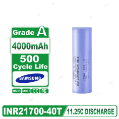 3.7V 4000mAh High Capacity 21700 Cell | Samsung 40T with 35A Continuous Discharge,NOGIPower ,3.7V 4000mAh High Capacity 21700 Cell | Samsung 40T with 35A Continuous Discharge
