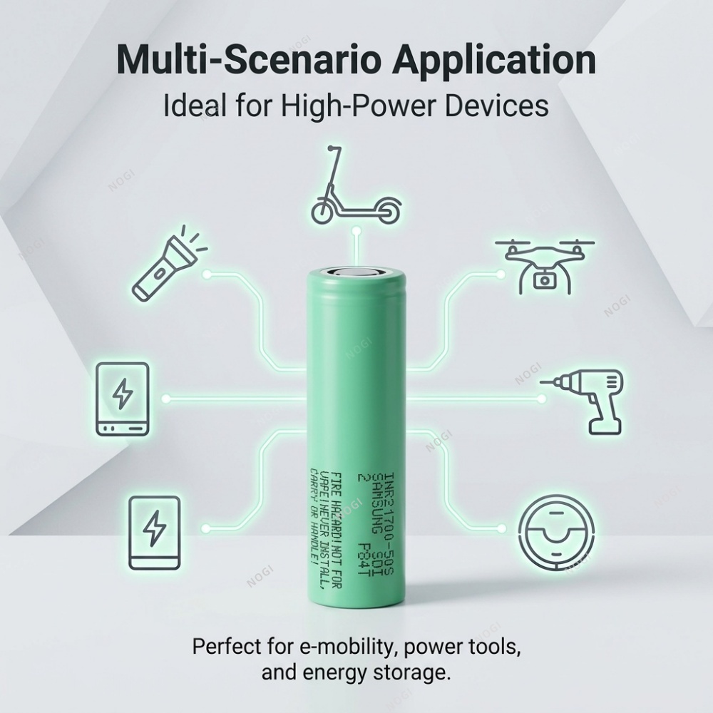 Samsung INR21700-50S Li-ion Cel: The Ultimate Power Solution for High-Performance Drones,NOGIPower ,Samsung INR21700-50S Li-ion Cel: The Ultimate Power Solution for High-Performance Drones