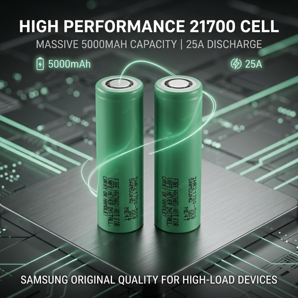 Samsung INR21700-50S Li-ion Cel: The Ultimate Power Solution for High-Performance Drones,NOGIPower ,Samsung INR21700-50S Li-ion Cel: The Ultimate Power Solution for High-Performance Drones