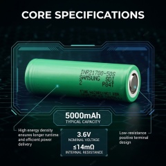 Samsung INR21700-50S Li-ion Cel: The Ultimate Power Solution for High-Performance Drones,NOGIPower ,Samsung INR21700-50S Li-ion Cel: The Ultimate Power Solution for High-Performance Drones