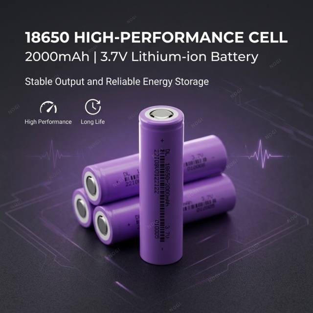 Cost-effective Nuoda ND18650-2000mAh 18650 Battery 3.7V 2000mAh High Safety Li-ion Cell for Energy Storage System Emergency Light,NOGIPower ,Cost-effective Nuoda ND18650-2000mAh 18650 Battery 3.7V 2000mAh High Safety Li-ion Cell for Energy Storage System Emergency Light