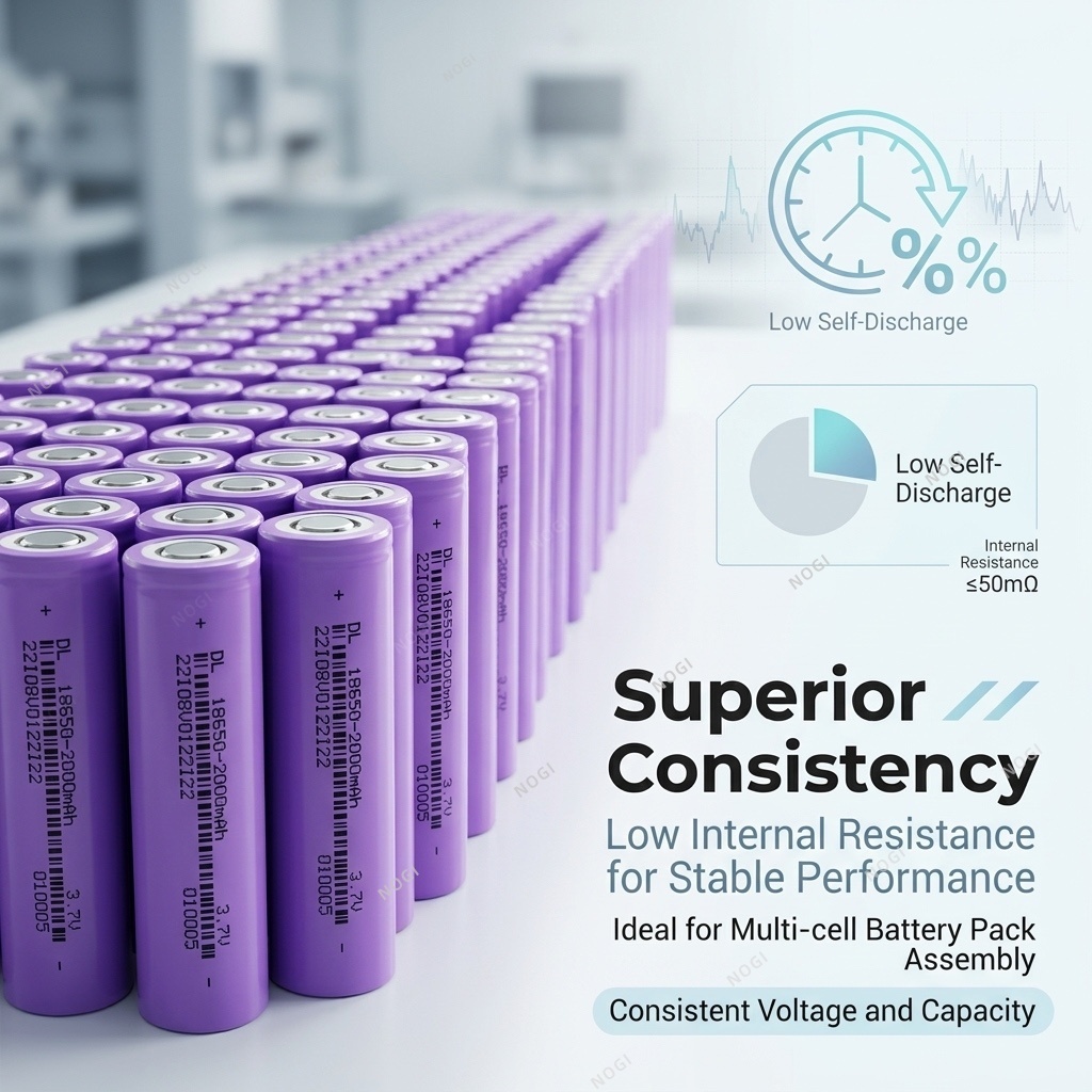 Cost-effective Nuoda ND18650-2000mAh 18650 Battery 3.7V 2000mAh High Safety Li-ion Cell for Energy Storage System Emergency Light,NOGIPower ,Cost-effective Nuoda ND18650-2000mAh 18650 Battery 3.7V 2000mAh High Safety Li-ion Cell for Energy Storage System Emergency Light