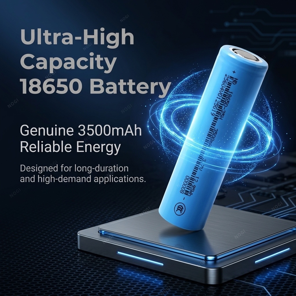 Budget-Friendly ND18650-35H 3.7V 3500mAh Flat Top 2C High Rate Li-ion Battery for Industrial Equipment,NOGIPower ,Budget-Friendly ND18650-35H 3.7V 3500mAh Flat Top 2C High Rate Li-ion Battery for Industrial Equipment