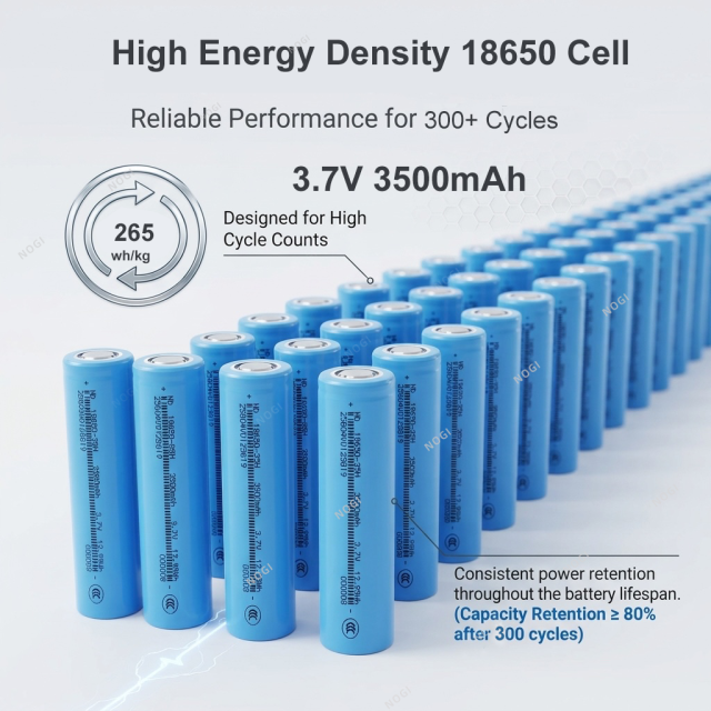 Budget-Friendly ND18650-35H 3.7V 3500mAh Flat Top 2C High Rate Li-ion Battery for Industrial Equipment,NOGIPower ,Budget-Friendly ND18650-35H 3.7V 3500mAh Flat Top 2C High Rate Li-ion Battery for Industrial Equipment