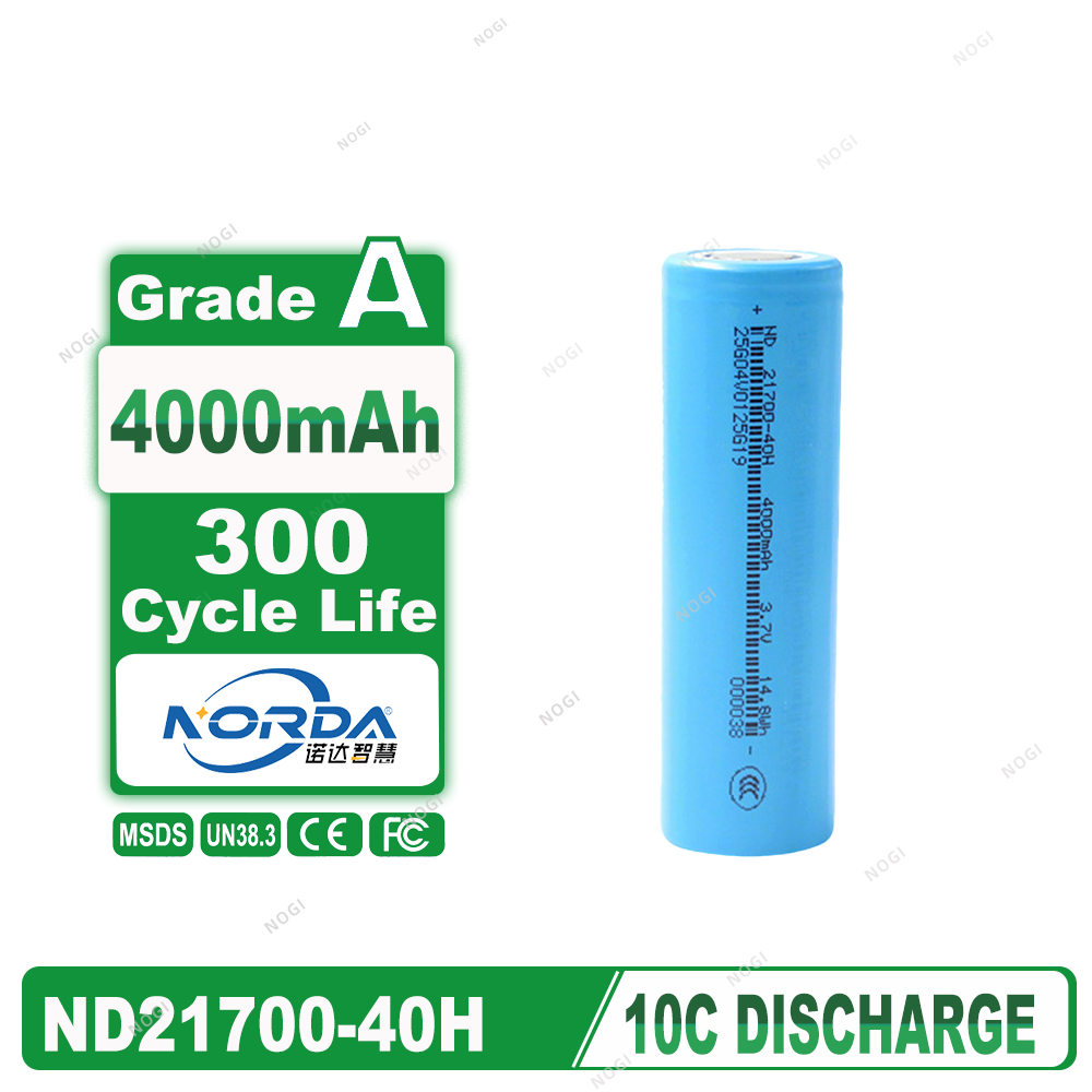 High Quality Low Price ND21700-40H 3.7V 4000mAh 8C High Rate Li-ion Battery for E-bike E-scooter,NOGIPower ,High Quality Low Price ND21700-40H 3.7V 4000mAh 8C High Rate Li-ion Battery for E-bike E-scooter