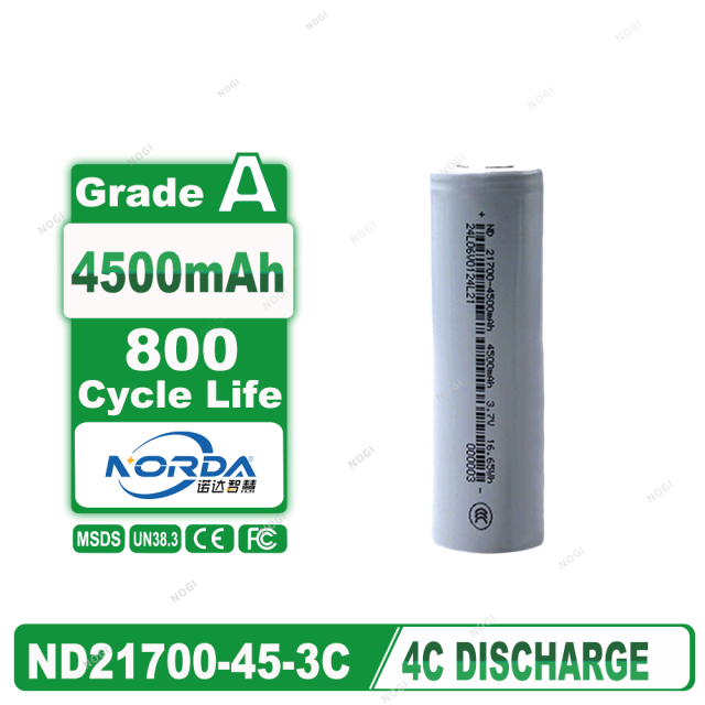 Brand new ND21700-4500mAh-3C 3.7V Li-ion Battery 4500mAh 3C High Rate Discharge Cell Wholesale,NOGIPower ,Brand new ND21700-4500mAh-3C 3.7V Li-ion Battery 4500mAh 3C High Rate Discharge Cell Wholesale