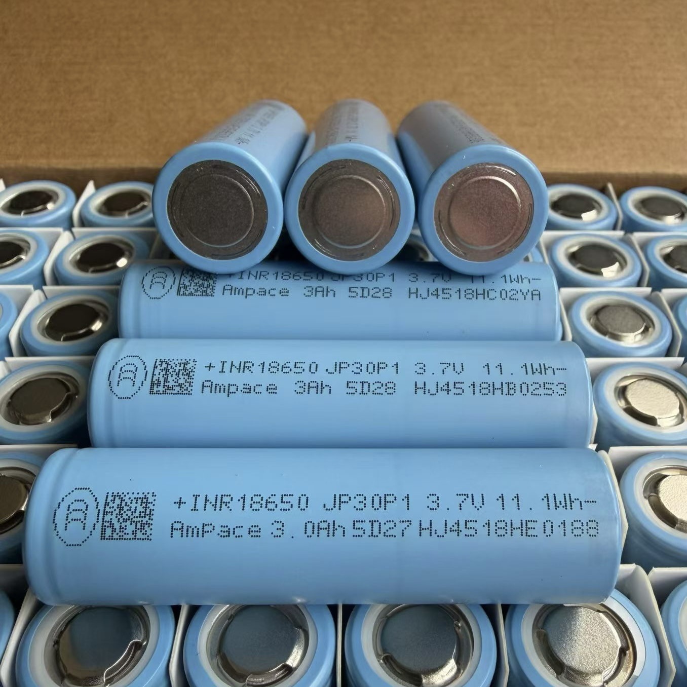 Ampace INR18650-JP30P1 3000mAh 3.7V Full Tab High Rate Li-ion Battery Cell,NOGIPower ,Ampace INR18650-JP30P1 3000mAh 3.7V Full Tab High Rate Li-ion Battery Cell