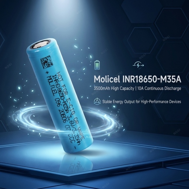 Molicel Grade A New INR18650-M35A 3.6V 3500mAh High Performance 18650 Li-ion Battery Cell,NOGIPower ,Molicel Grade A New INR18650-M35A 3.6V 3500mAh High Performance 18650 Li-ion Battery Cell