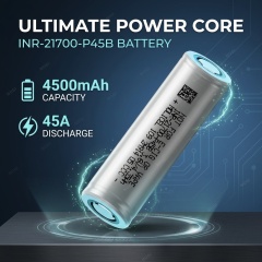Molicel INR21700-P45B 4500mAh 45A High Drain Li-ion Battery-3.7V 21700 High Energy Density Cell for Power Tools & EV,NOGIPower ,Molicel INR21700-P45B 4500mAh 45A High Drain Li-ion Battery-3.7V 21700 High Energy Density Cell for Power Tools & EV